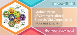 Cover photo for Global Status of Commercialized Biotech / GM Crops: 2016