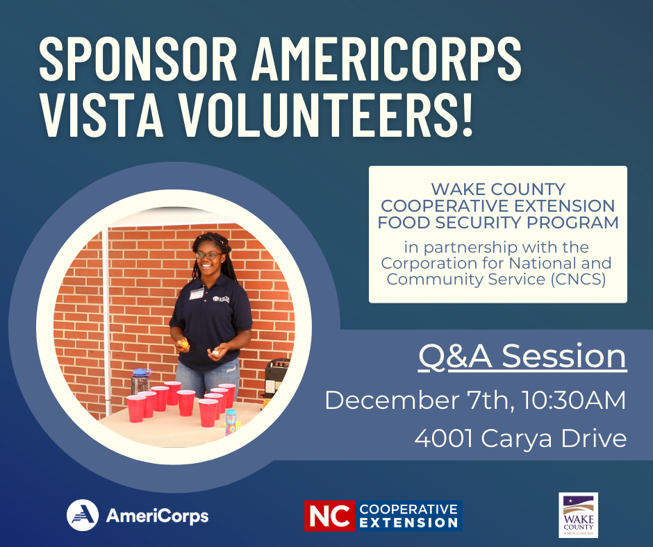 Event Flyer for AmeriCorps VISTA Sponsor Interest Meeting